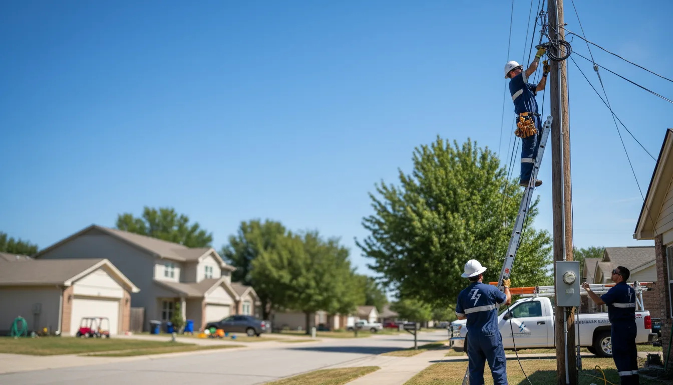 Residential electrician providing installation services in Mount Hermon, KY
